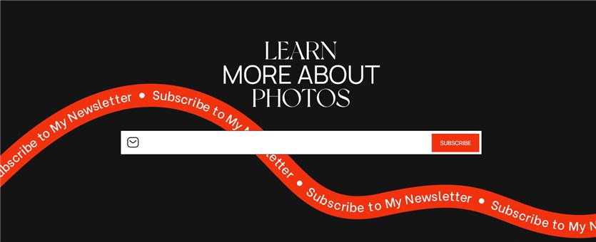 tema della fotografia wordpress del widget mailchimp