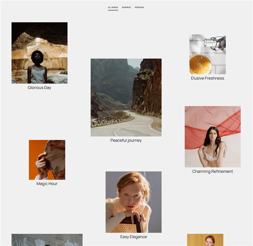 modello di fotografo wordpress in muratura