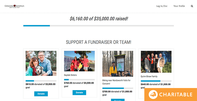 Raccolta fondi peer to peer in WordPress con WP Charitable Peer to Peer Fundraising in WordPress with WP Charitable