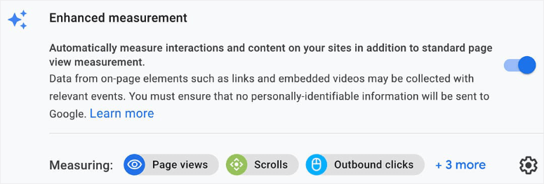 ga4 中的增強測量 - IsItWP - 免費的 WordPress 主題檢測器 enhanced measurement in ga4
