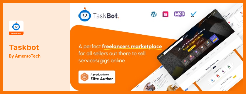 Taskbot 插件 - 一個自由職業者市場 WordPress 插件