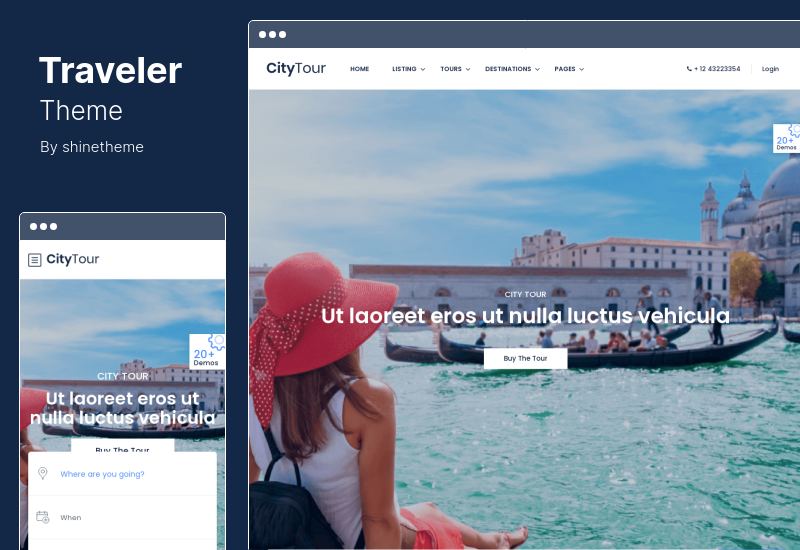 旅行者主題 - 旅行預訂 WordPress 主題