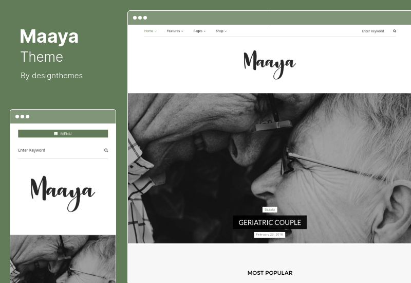 Maaya 主題 - 旅遊博客 WordPress 主題
