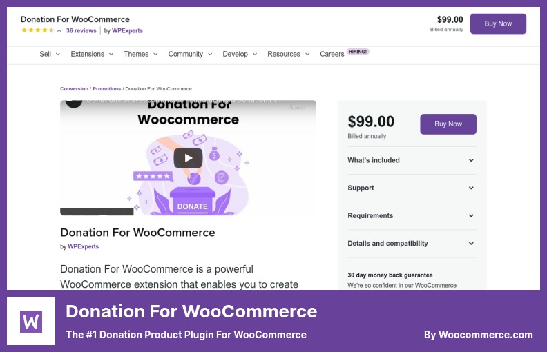 Donation For WooCommerce Plugin - WooCommerce 的#1 Donation Product Plugin
