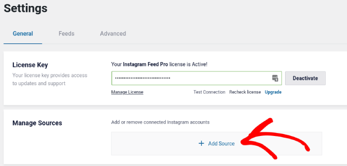 Добавить учетную запись Instagram в WordPress