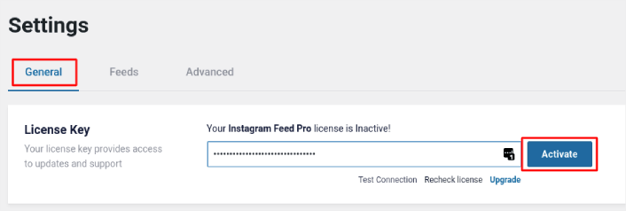 Лицензионный ключ Instagram Feed Pro