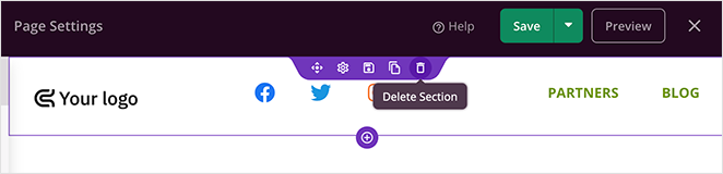 remove-navigation-menu-SeedProd Remove landing page navigation