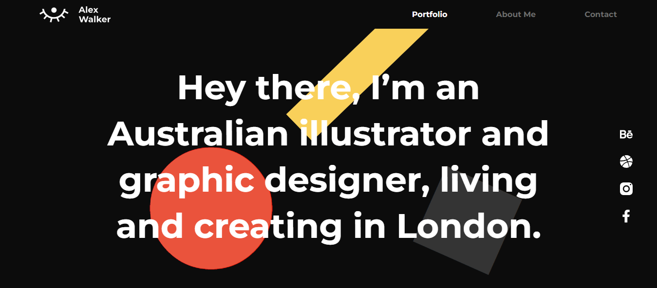 2022'de Sizin İçin En İyi 5 Elementor Portföy Şablonu 5 Illustrator Portfolio Website