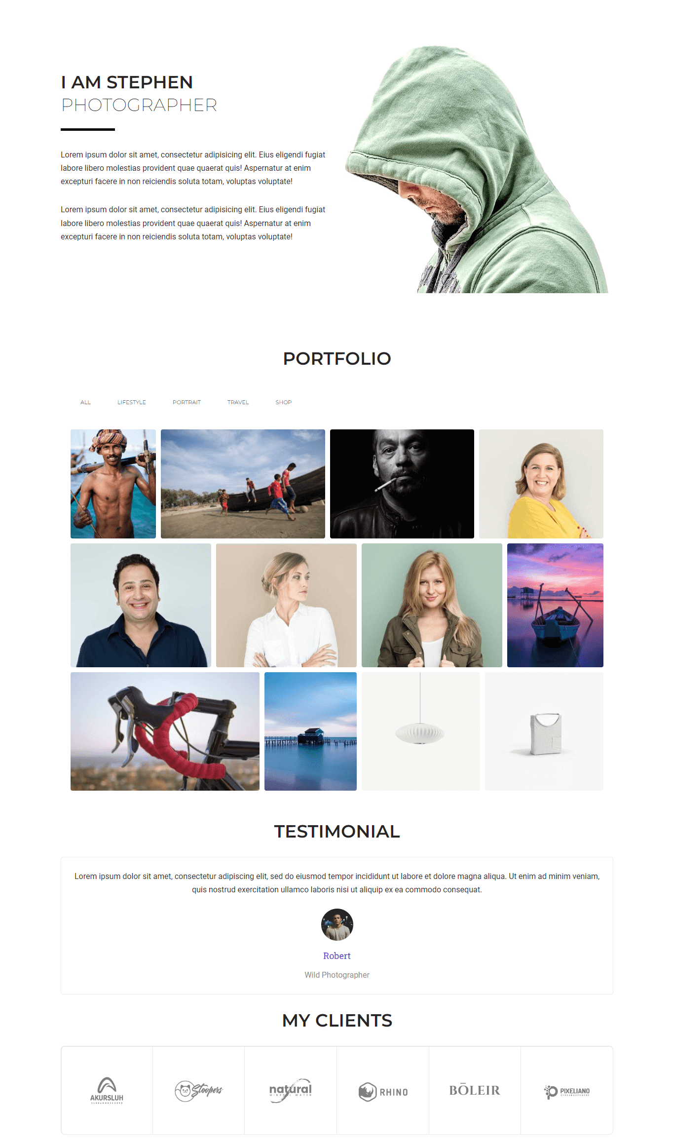 2022'de Sizin İçin En İyi 5 Elementor Portföy Şablonu 19 Portfolio Website Demo