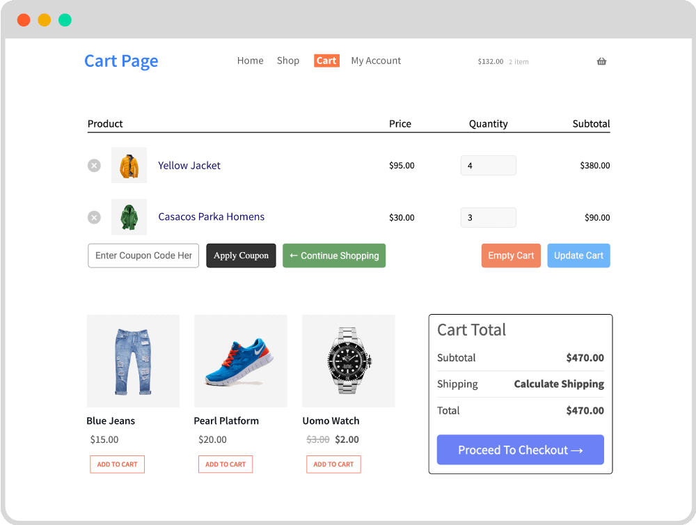 WooCommerce Free Shipping: شجع المشترين على التسوق أكثر! 9 custom cart page layouts
