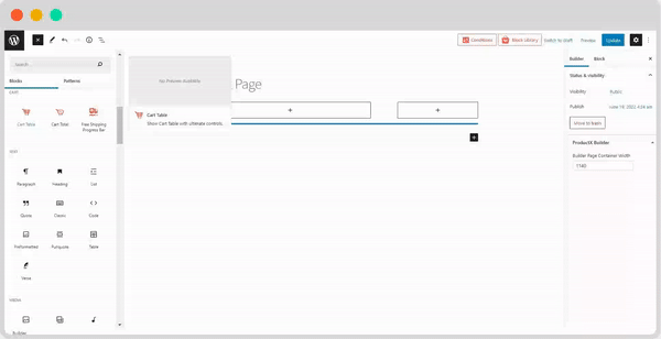 WooCommerce Free Shipping: شجع المشترين على التسوق أكثر! 8 drag and drop cart builder