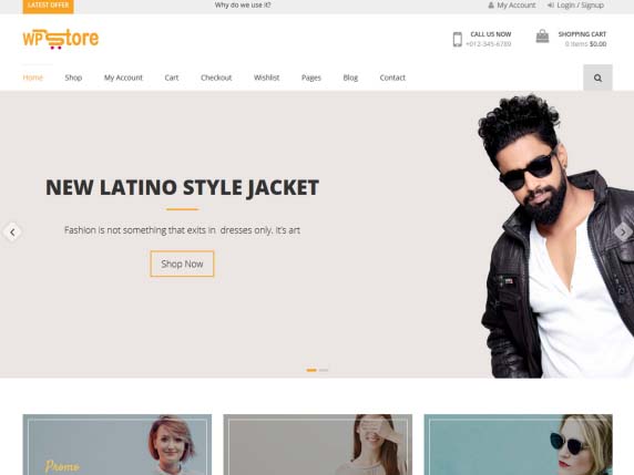 WP 스토어 – 최고의 무료 WooCommerce 스토어 WordPress 테마