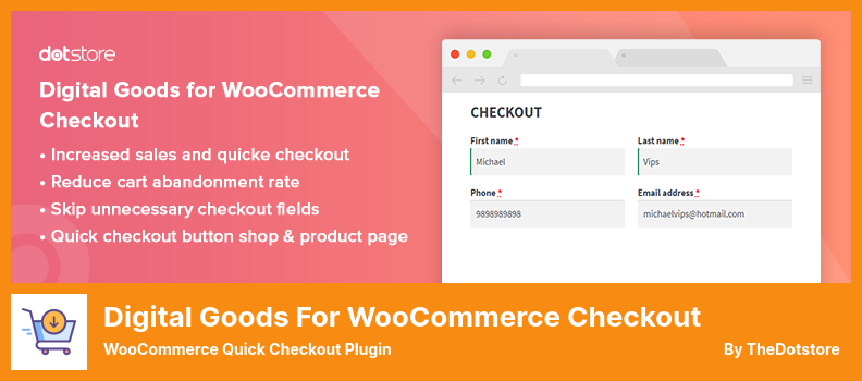 Digitale Waren für das WooCommerce-Checkout-Plugin - WooCommerce Quick Checkout-Plugin