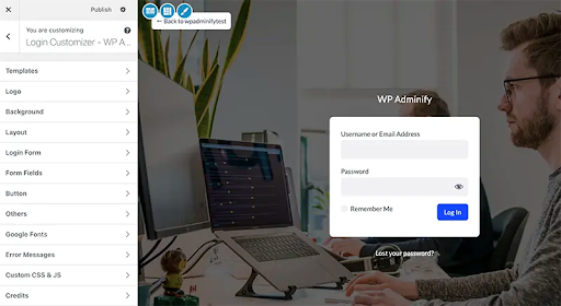 مُخصص صفحة تسجيل الدخول لـ WordPress - تخصيص لوحة معلومات WordPress