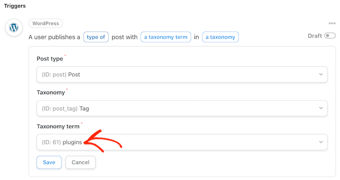 UncannyAutomatorでタグを選択する Choosing a tag in Uncanny Automator