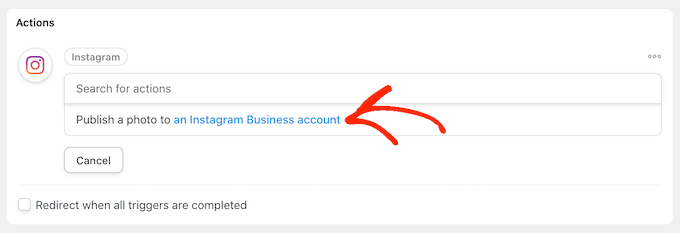 写真をInstagramに自動的に公開する Automatically publish a photo to Instagram
