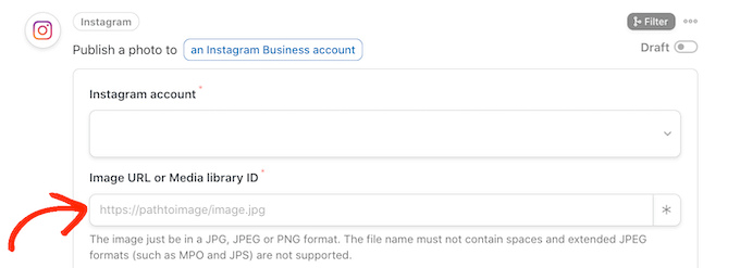 自動化されたワークフローに画像のURLを追加する Adding an image URL to your automated workflow