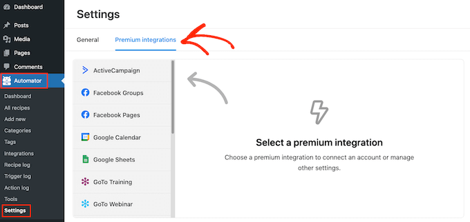 UncannyAutomatorのプレミアム統合 Uncanny Automator's premium integration