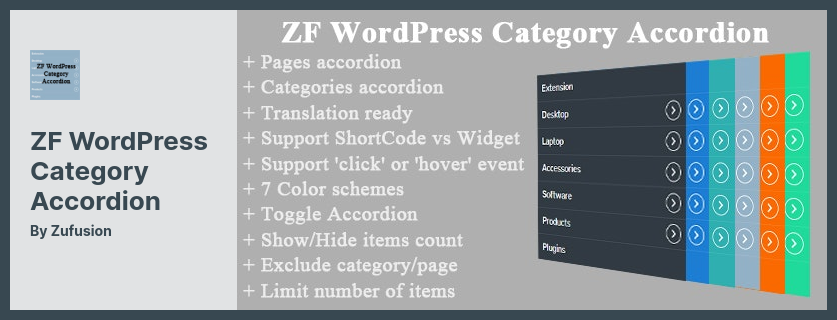 ZF WordPress Kategoria Akordeon Plugin - Kategorie Akordeon dla WordPress
