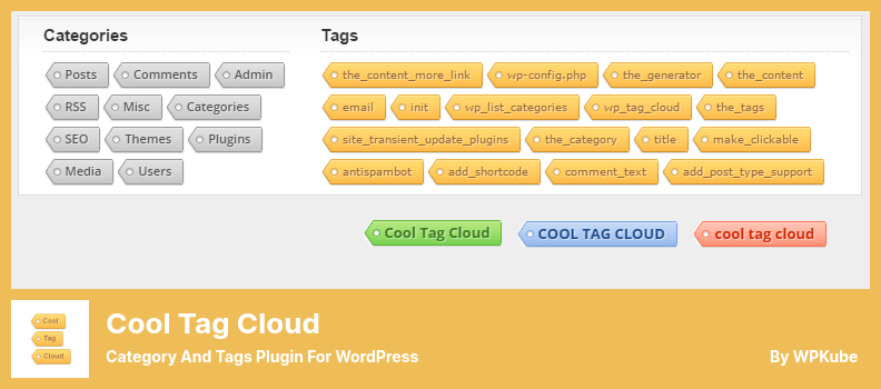 Fajna wtyczka chmury tagów - wtyczka kategorii i tagów dla WordPress