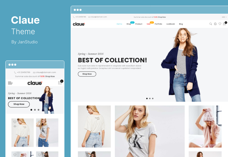 موضوع كلو - سمة WooCommerce نظيفة ، بسيطة