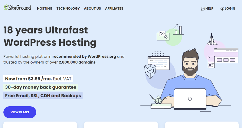 Siteground-Homepage