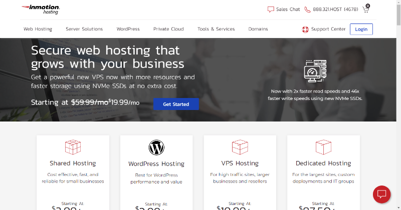 Inmotion-Homepage