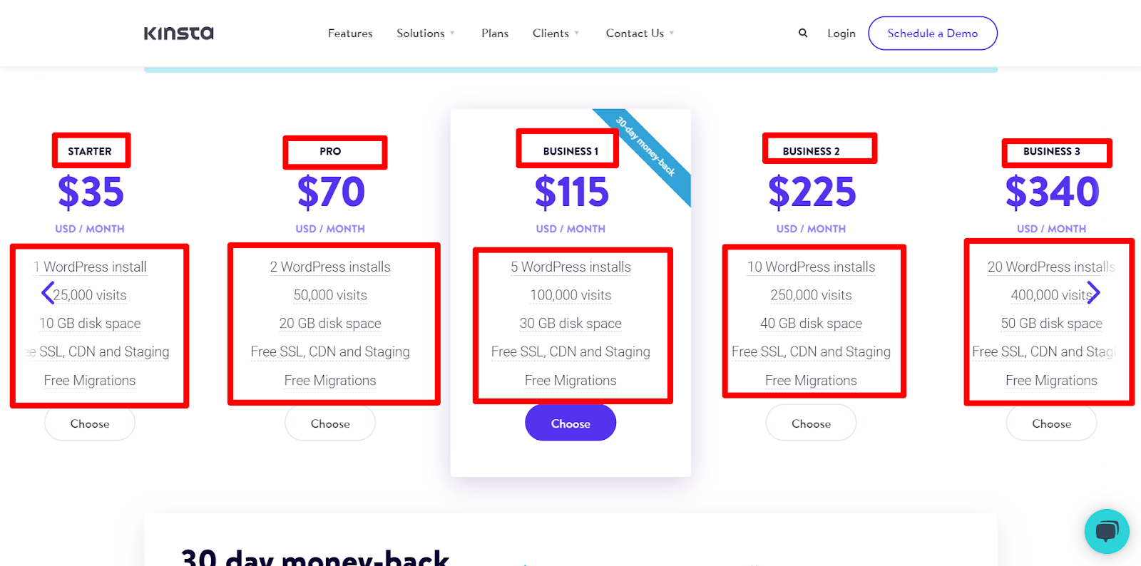 Kinstaの価格 kinsta pricing