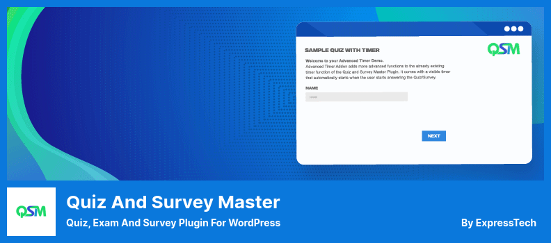 Quiz- und Umfrage-Master-Plugin - Quiz-, Prüfungs- und Umfrage-Plugin für WordPress