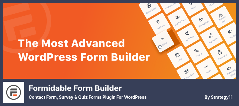 Formidable Form Builder Plugin - Plugin für Kontaktformulare, Umfragen und Quizformulare für WordPress