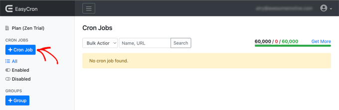 การสร้างงาน Cron ใหม่ใน EasyCron Creating a New Cron Job in EasyCron