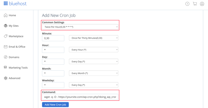 การสร้างงาน Cron ใหม่ใน cPanel Creating a New Cron Job in cPanel
