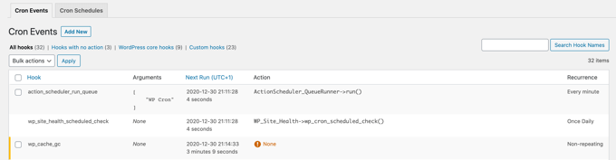 การดูงานตามกำหนดเวลาใน WordPress Viewing Scheduled Tasks in WordPress