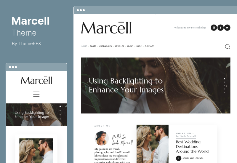 Marcell Theme - Tema WordPress Majalah Blog Pribadi Multi-Konsep