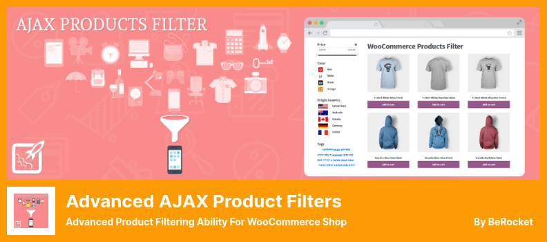 Plugin Filtri prodotti AJAX avanzati - Capacità di filtraggio prodotti avanzati per WooCommerce Shop