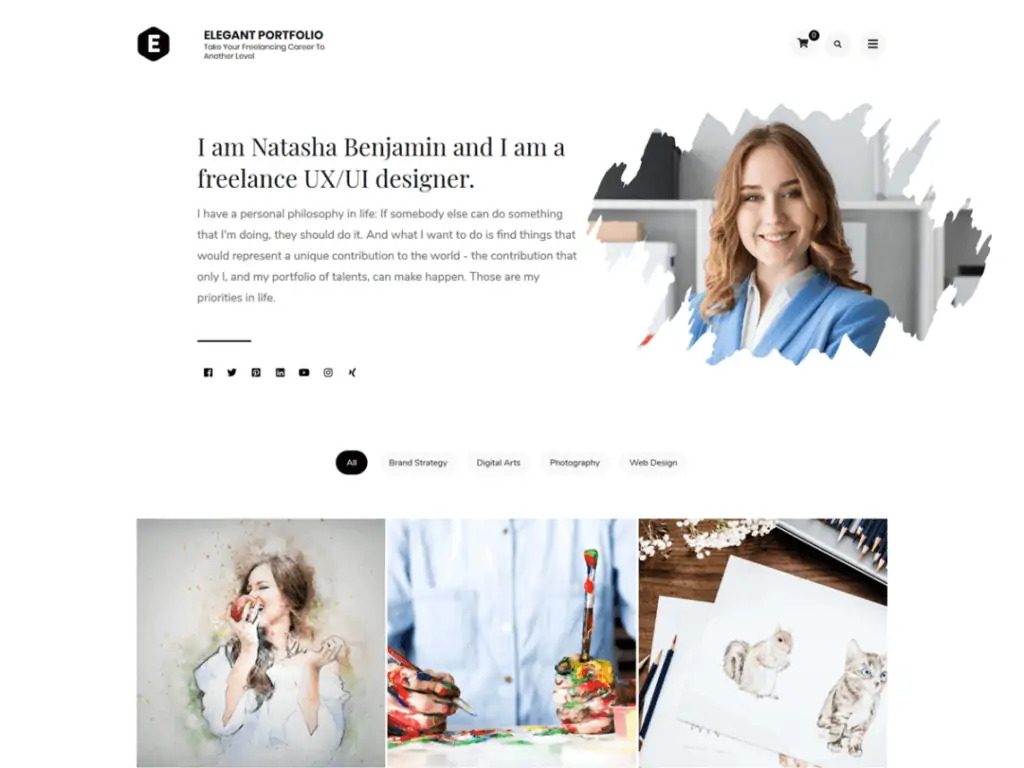 Элегантные бесплатные темы WordPress для портфолио