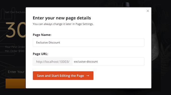 Настройка URL-адреса целевой страницы Customizing the landing page URL