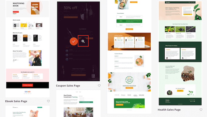 Шаблоны целевых страниц SeedProd SeedProd's landing page templates