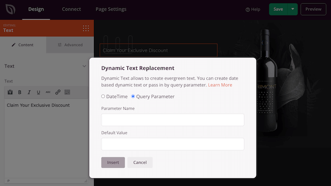 Настройки параметров запроса SeedProd SeedProd's query parameter settings