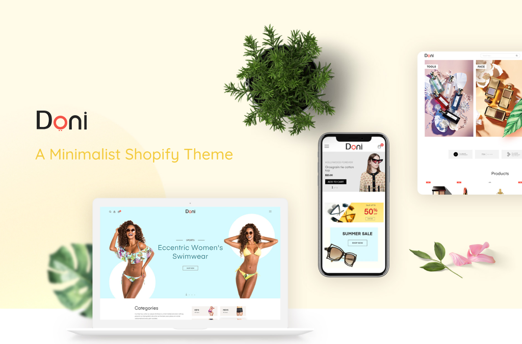 多尼極簡主義shopify主題