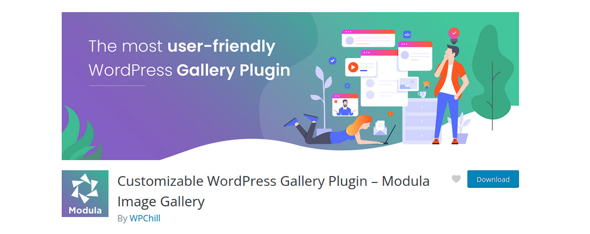 ModulaWordPressページヘッダーのスクリーンショット