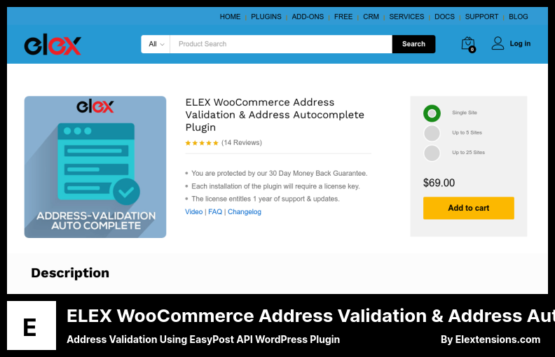 Validasi Alamat ELEX WooCommerce & Plugin Alamat Lengkap Otomatis - Validasi Alamat Menggunakan Plugin WordPress EasyPost API