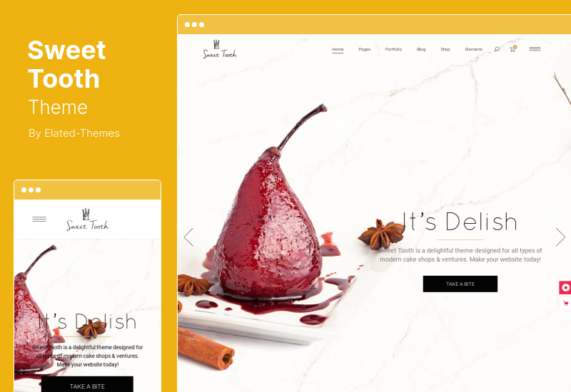 Tema Sweet Tooth - Tema WordPress Toko Kue Lezat