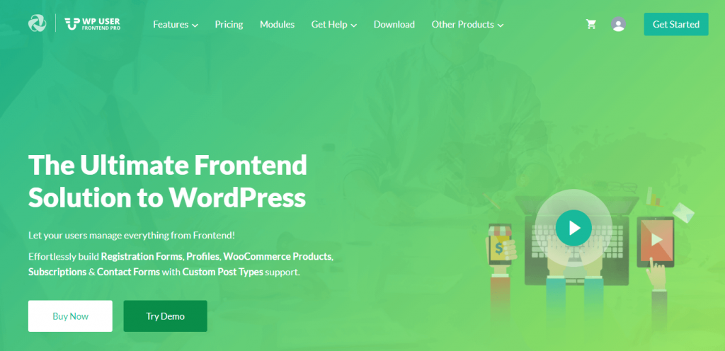 WP User Frontend Pro untuk membangun situs web keanggotaan Anda