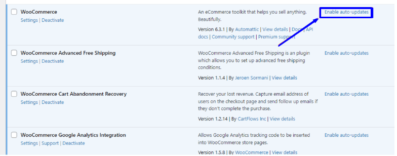 aktifkan pembaruan otomatis untuk woocommerce