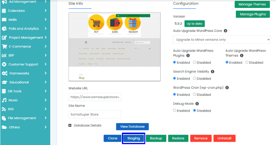 Membuat situs pementasan untuk pembaruan woocommerce