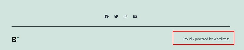 WordPress-Urheberrechtshinweis