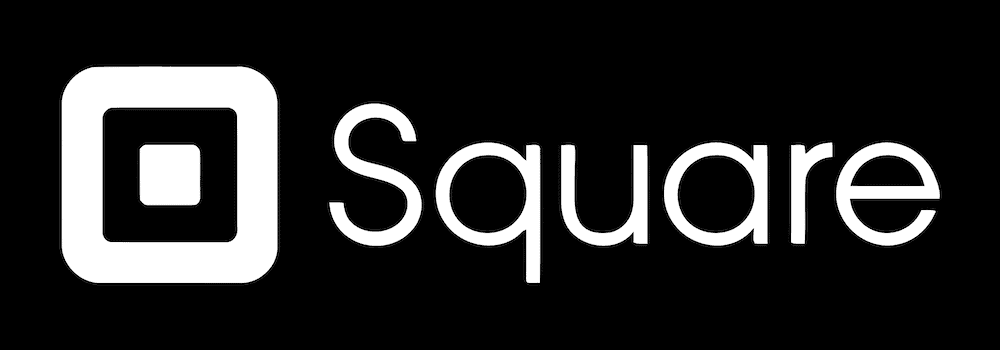 Das Square-Logo mit seinem Symbol – ein kleines weißes Quadrat, das von einem quadratischen Rand umgeben ist.