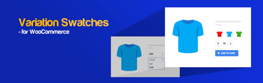 WooCommerce 플러그인 변형 견본.