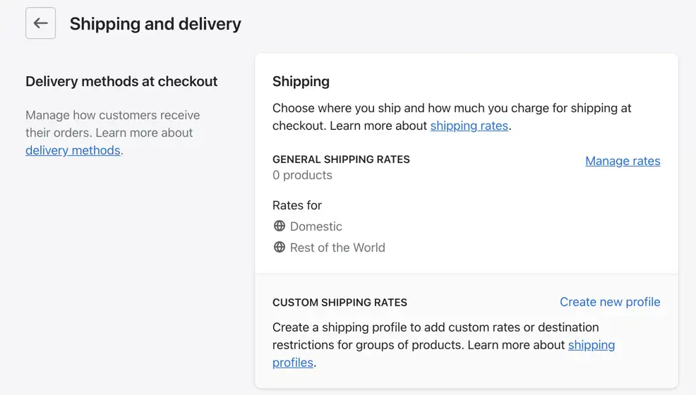 Shopify 对运输的评论